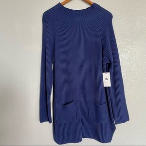 NEW - Chaus New York - Navy Blue Sweater - Size XL